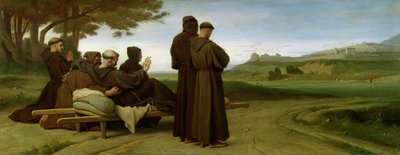 St. Francis of Assisi Blesses the Town of Assisi in 1226, 1853 by Francois Leon Benouville